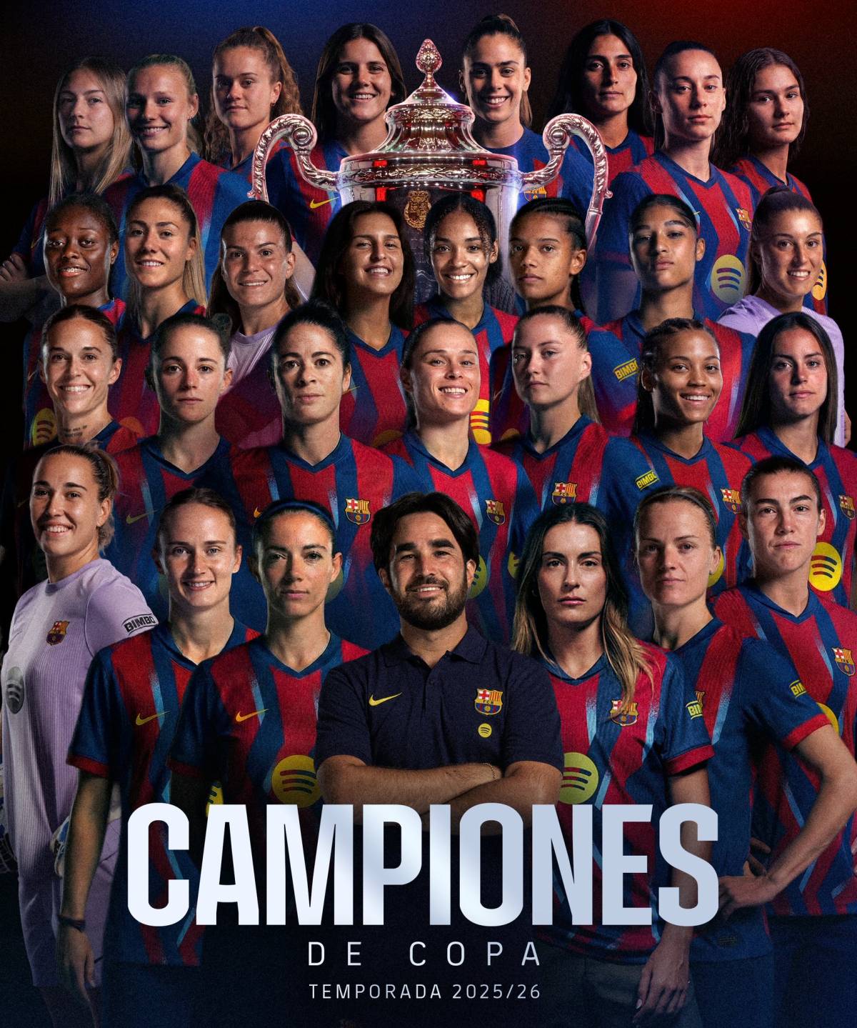Copa de la Reina in the bagggg 💗
Your Queens Cup Champions
Beat Atlético Madrid Féminas 3:1 to wi...