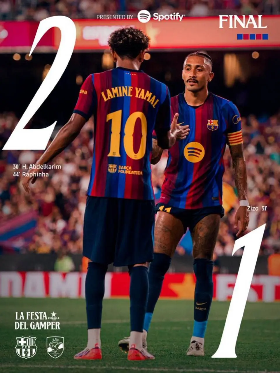 Barcelona is the champion of the Joan Gamper Trophy. ✅✅