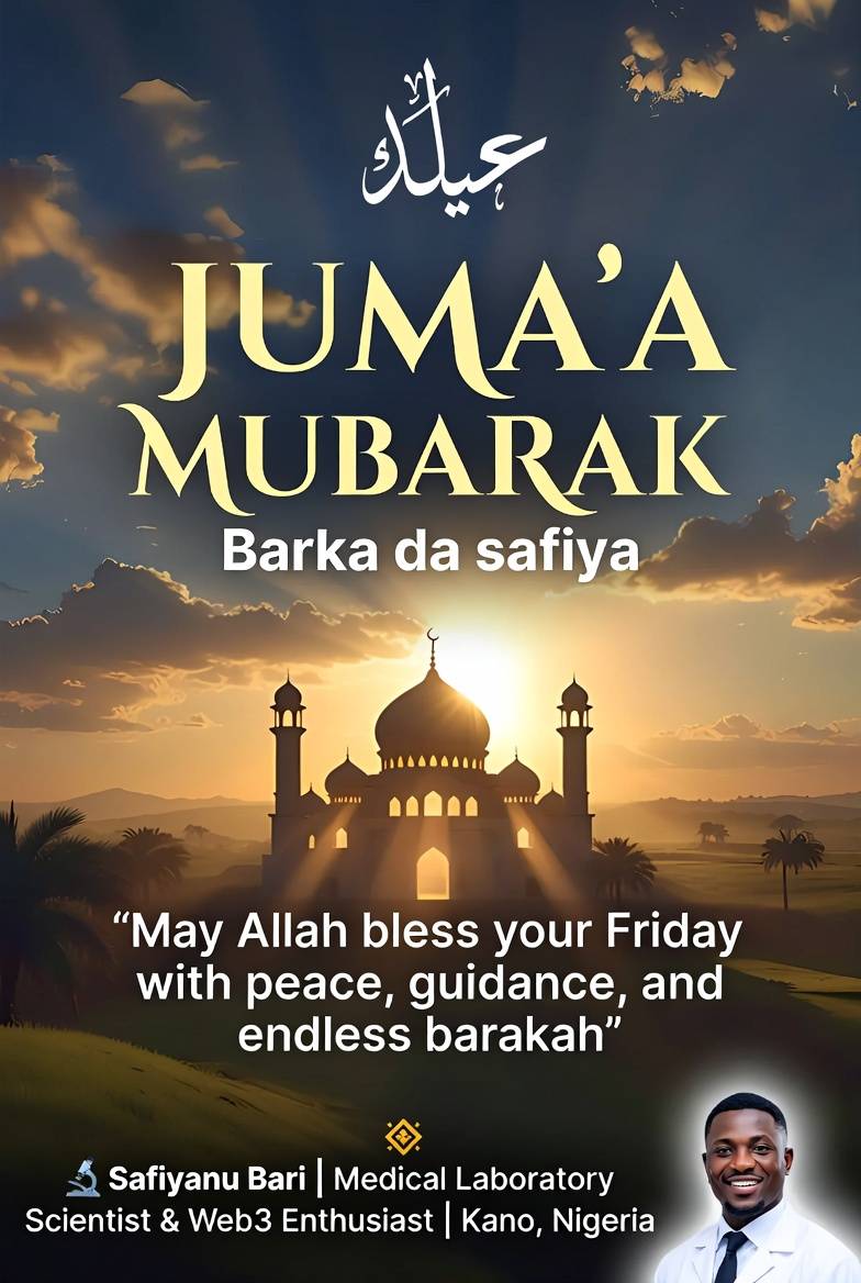 Juma'a Mubarak
May Allah bless your Friday