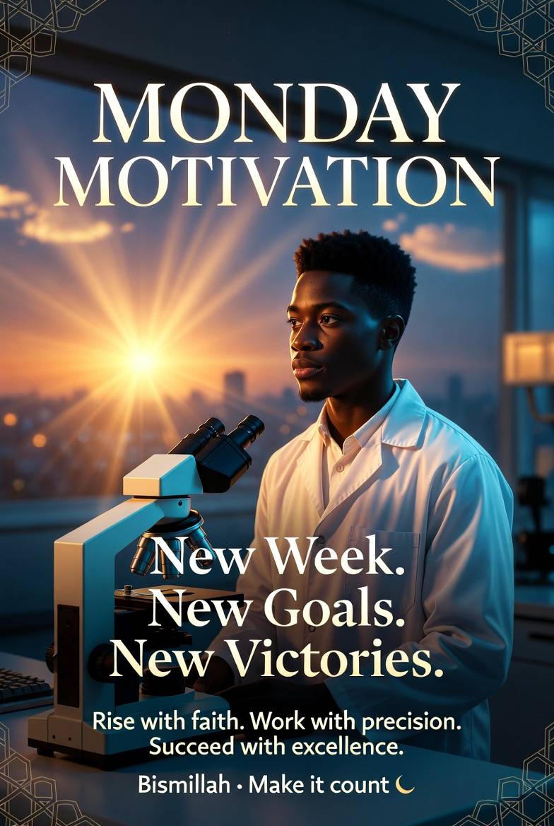 Good morning
New Week
New Goals
New Victories
