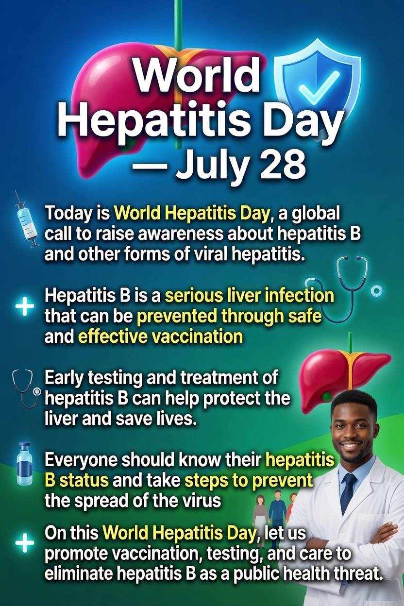 World Hepatitis Day
Take action today.