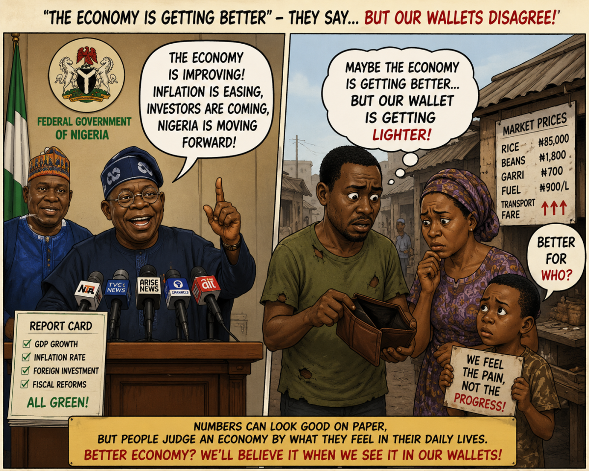 Only the P Villa, government houses,Green and Red chambers are getting better abi na just me dey see...
