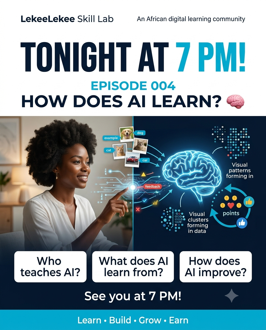 🚨 𝗧𝗢𝗡𝗜𝗚𝗛𝗧 𝗔𝗧 𝟳:𝟬𝟬 𝗣𝗠! 🤖🔥

𝗟𝗘𝗞𝗘𝗘𝗟𝗘𝗞𝗘𝗘 𝗦𝗞𝗜𝗟𝗟 𝗟𝗔𝗕

𝗘𝗣𝗜𝗦𝗢𝗗𝗘 𝟬𝟬𝟰 — 𝗛𝗢𝗪 𝗗𝗢𝗘𝗦 𝗔𝗜 𝗟𝗘𝗔𝗥𝗡? 🧠

Last time, w...