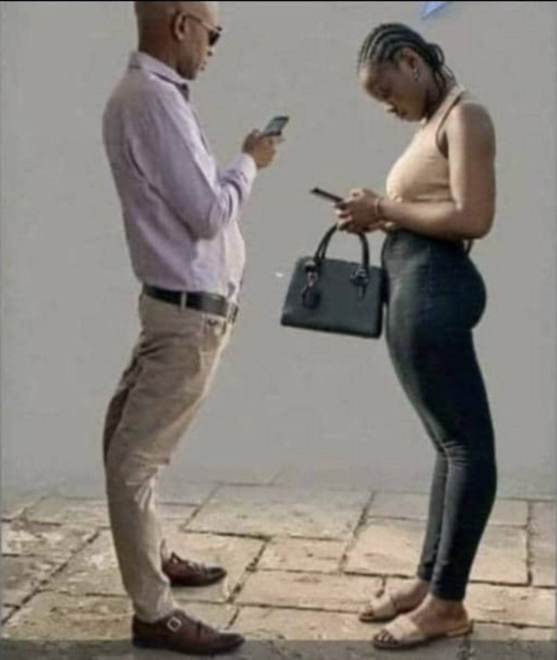 What can you say about people that stand like this?
ME:
when they gossip about you, your own don f...