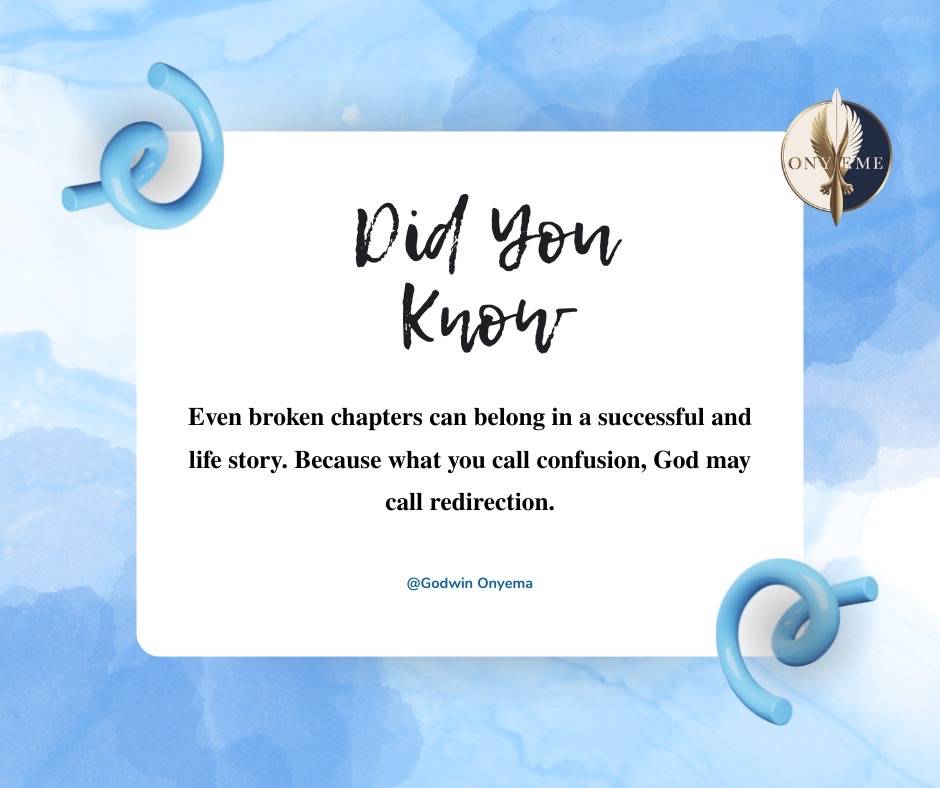 Know this now, believe and trust him.