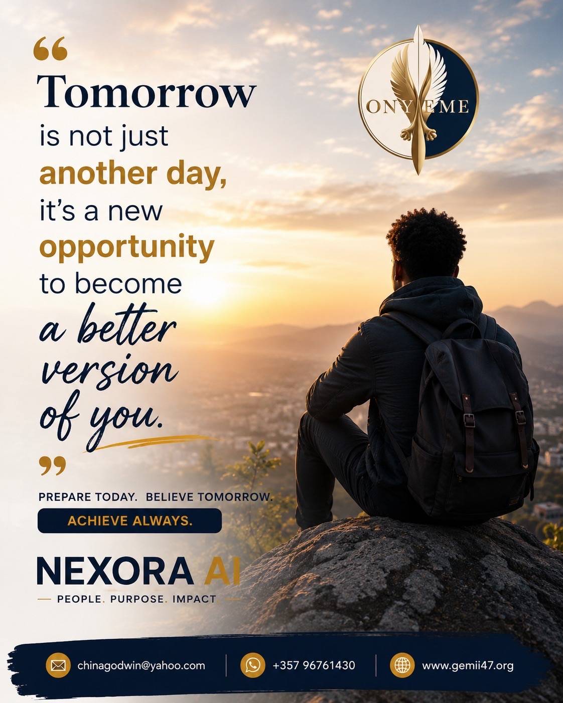 Let start it today.