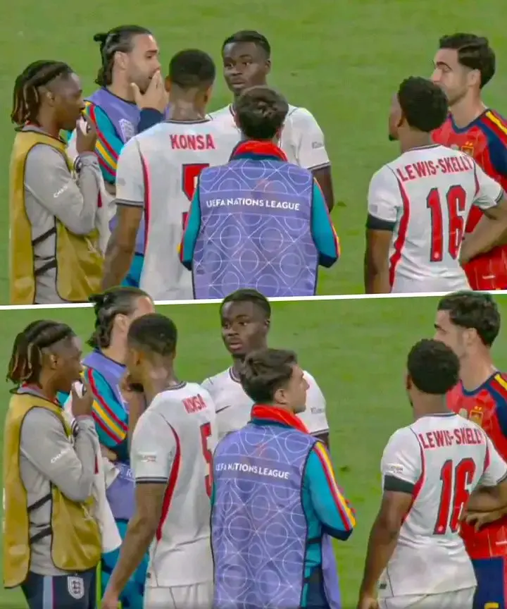 Arsenal boys together after the match between England and Spain.
Love the bond between these guys....