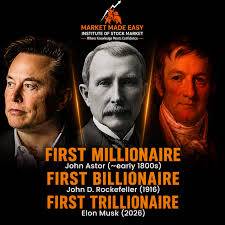 From the first millionaire to the first billionaire, and now the first trillionaire — history keeps...