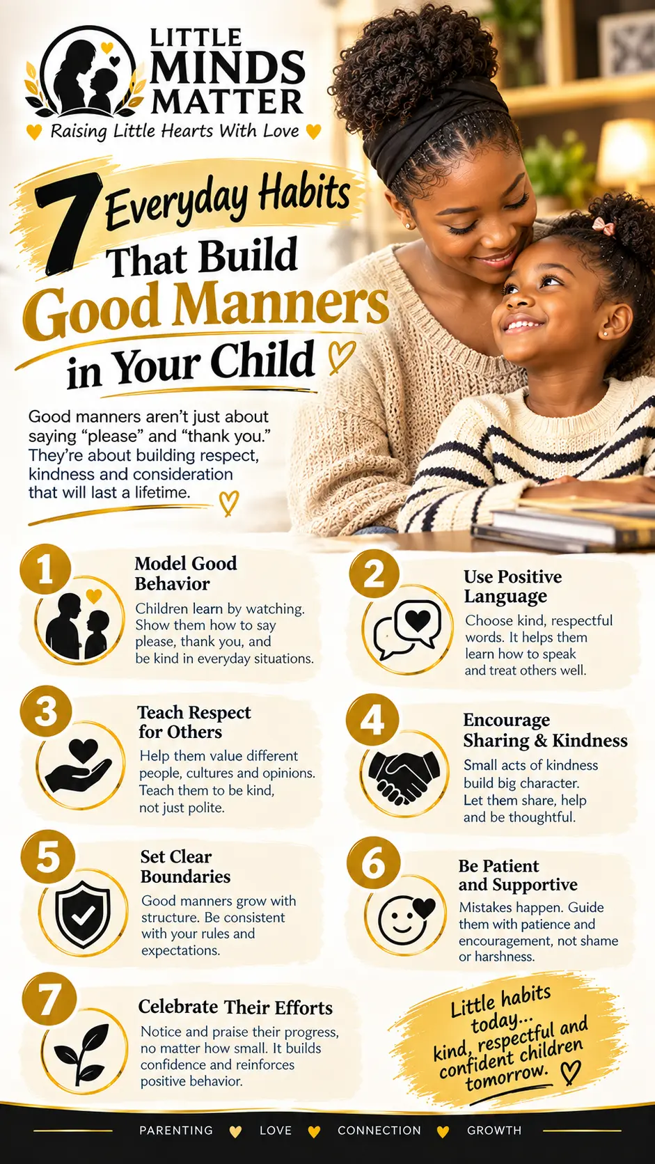 Good manners aren't built by correction alone—they're built by what children see every day. ❤️”
Chi...