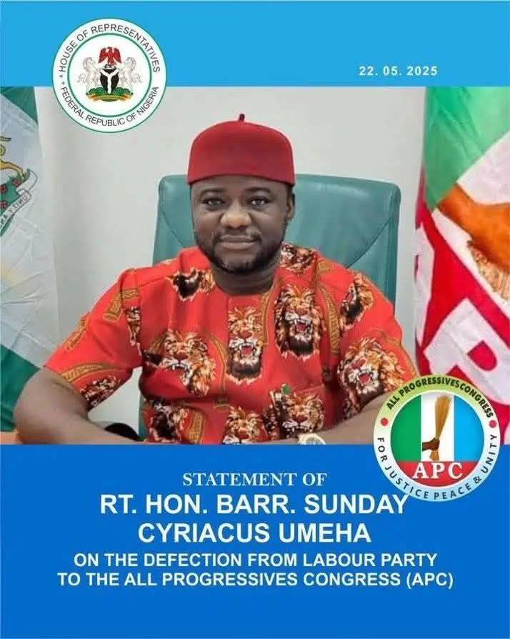 This is Hon. Sunday Umeha.
He rode on the court tails of Peter Obi to victory in 2023 via Labour P...