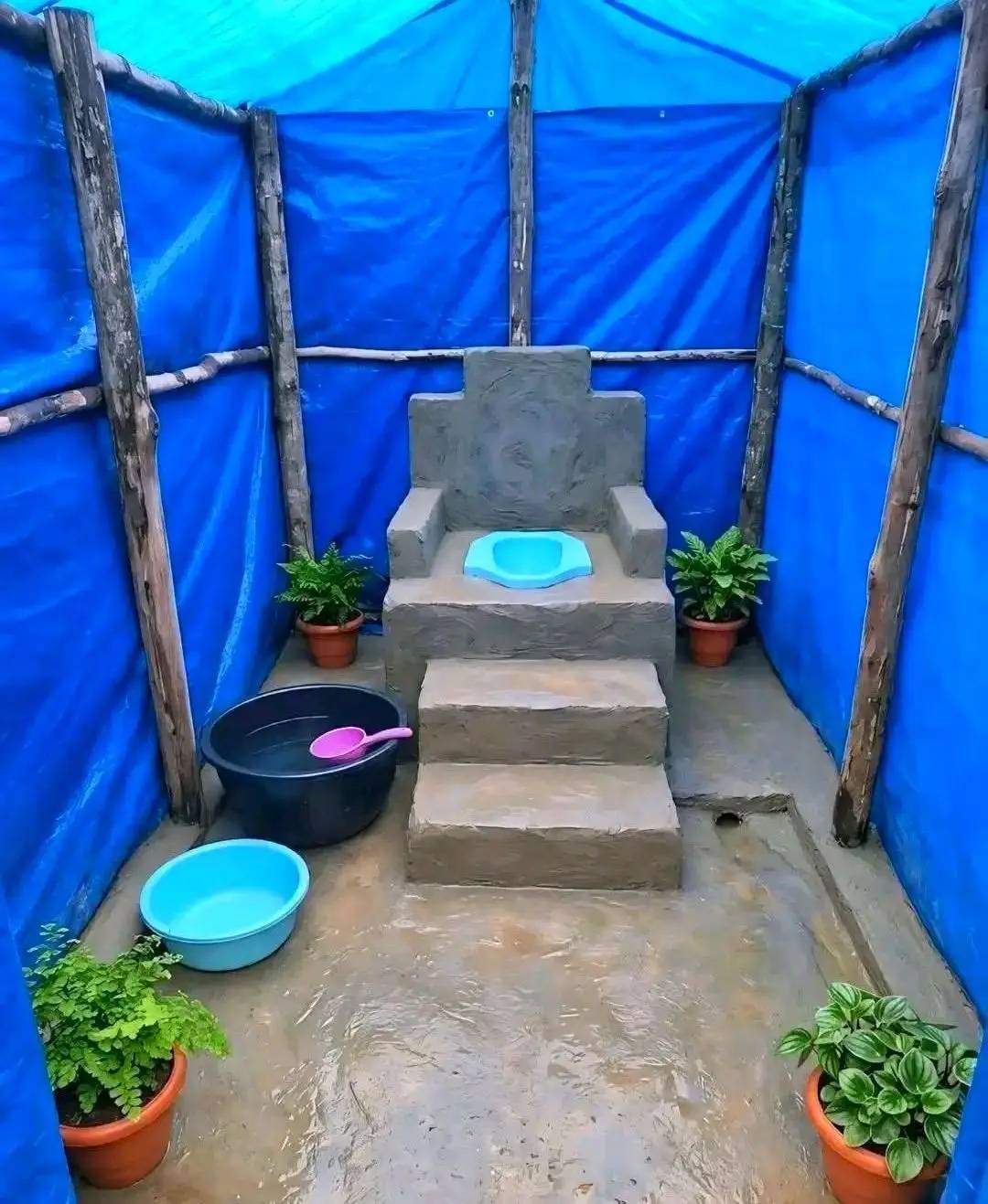 I Empty my account just to build this majestic bathroom/ Toilet for my in-laws βΊοΈ
Hope I try ππ