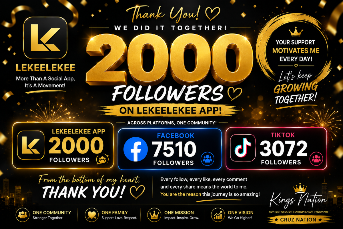2,000 Followers... What a Milestone! ๐โค๏ธ
Today, my heart is filled with gratitude as we celebrate...