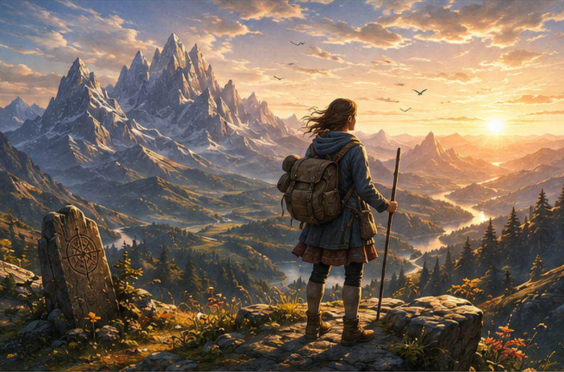 The Map Beyond the Mountains
Aria lived in the village of Elden and often dreamed about what lay b...