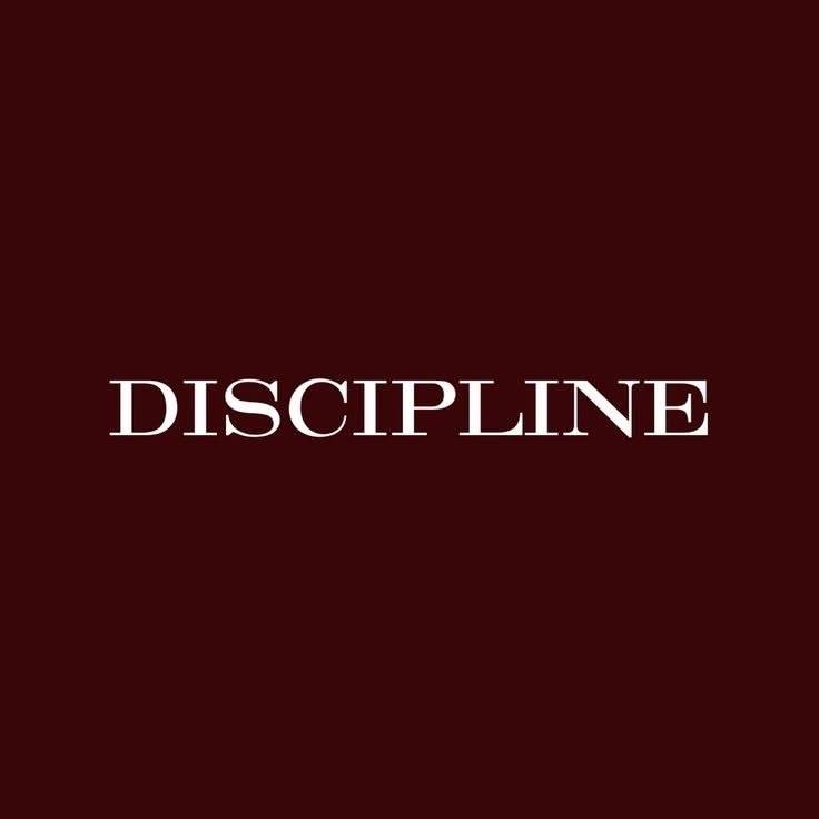 The word “Discipline” symbolizes the ability to stay committed to goals and responsibilities even wh...