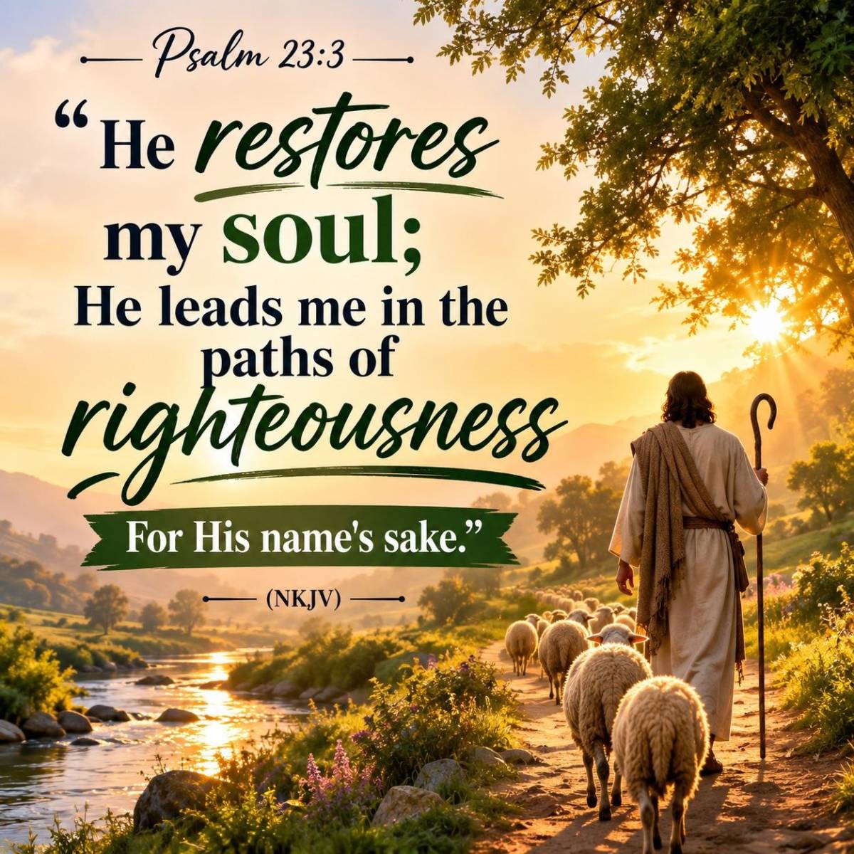 He Restores My Soul
David wrote this from experience: he had been depleted, disoriented, and desper...