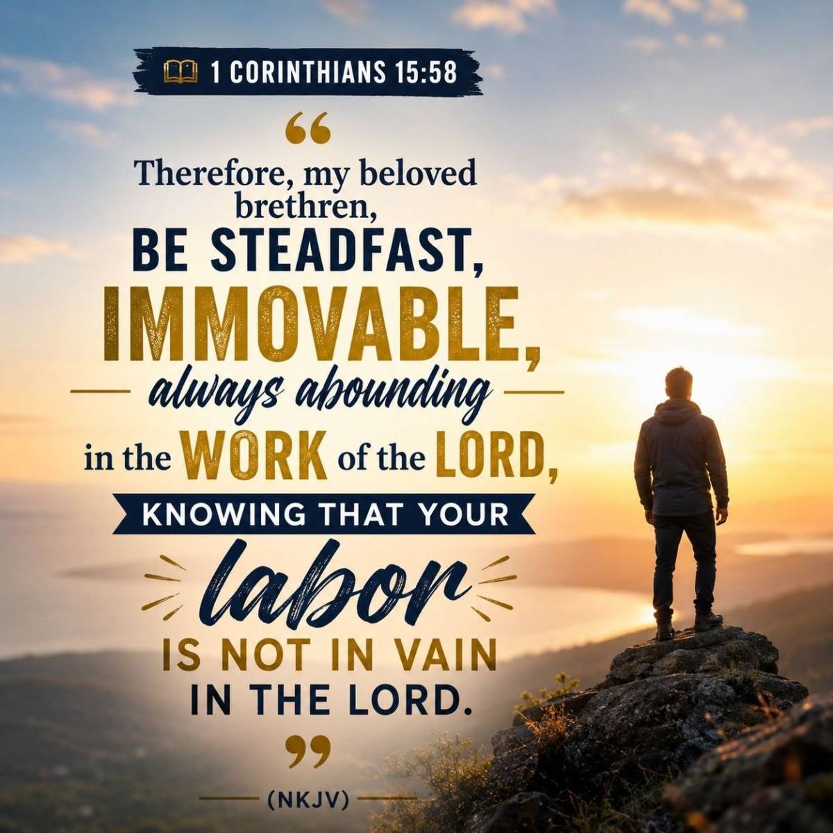 Steadfast, Immovable, Always Abounding
"Your labour is not in vain in the Lord." These words are no...