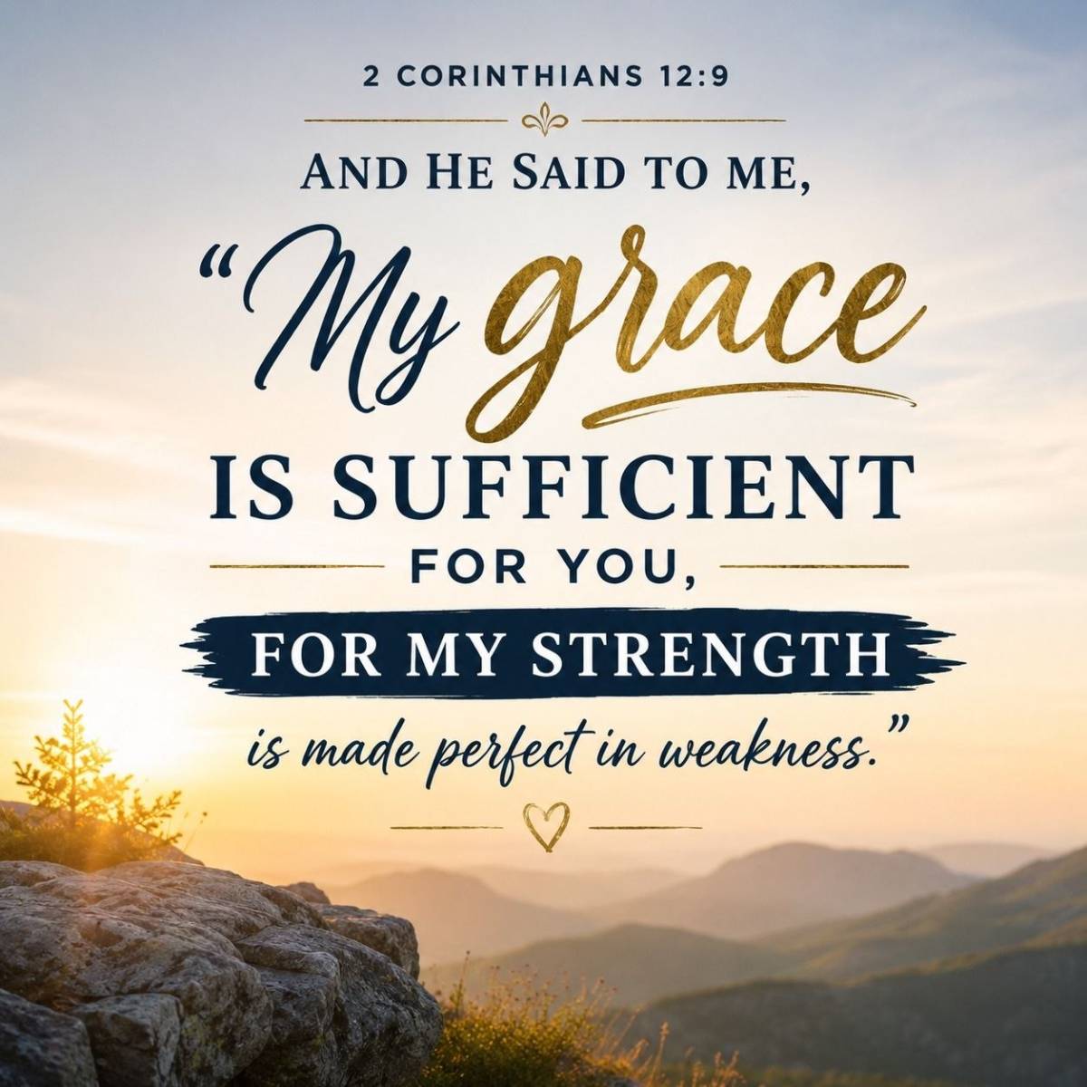 My Grace Is Sufficient
You are not running this race on your own fuel. Every step forward, every br...
