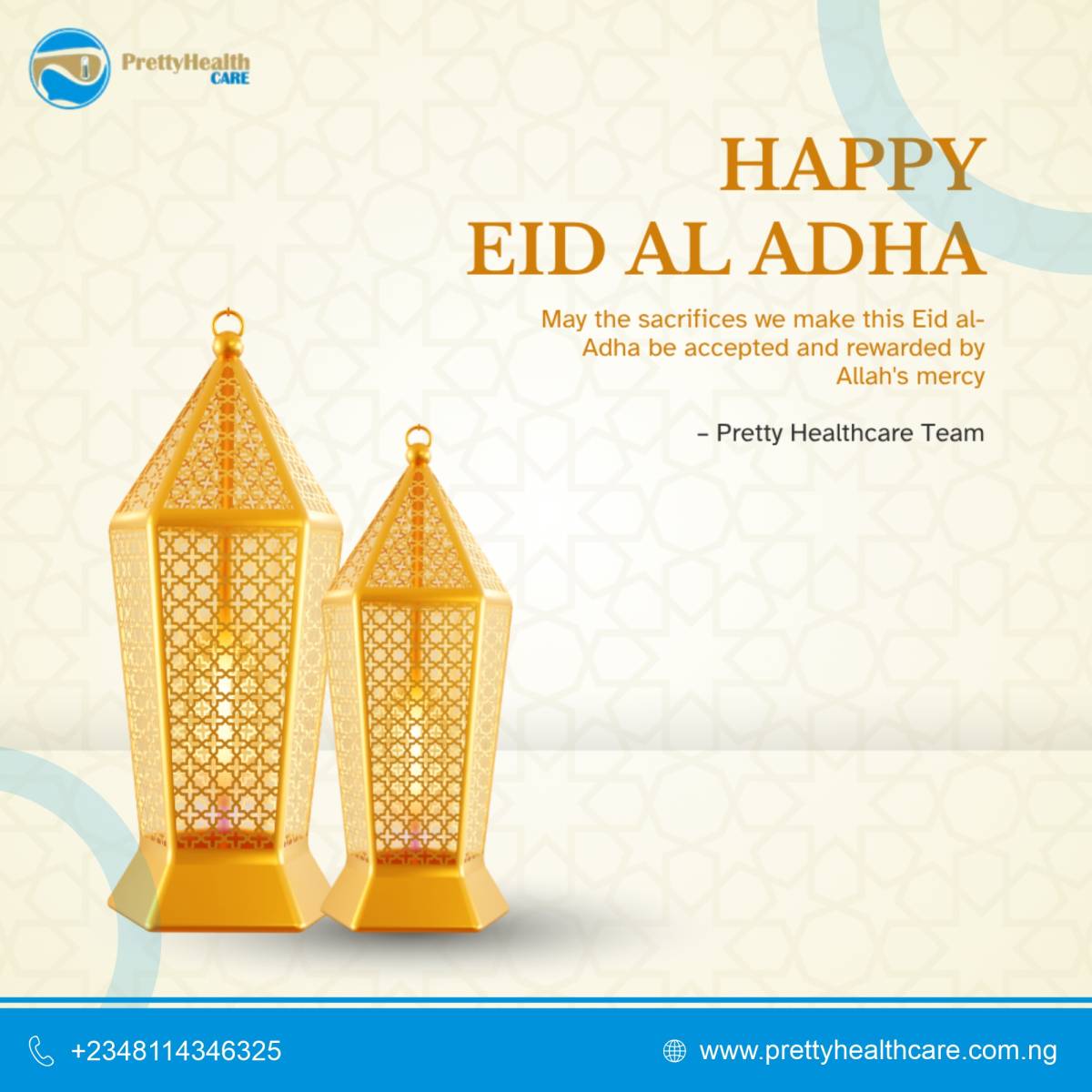 Happy Eid al-Adha Mubarak from Pretty Healthcare Team.
#prettyhealthcare