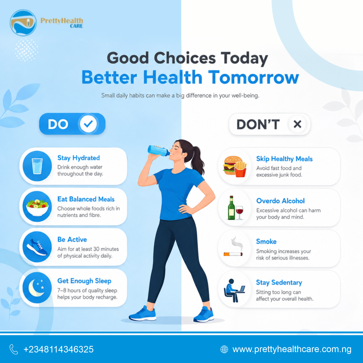Small choices today can lead to a healthier tomorrow. ๐
Choose habits that help you feel your best,...