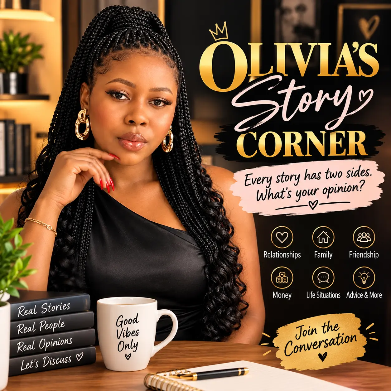 HELLO BEAUTIFUL SOUL'S❤️ WELCOME TO
OLIVIA'S STORY CORNER
where we share stories, discuss life's c...