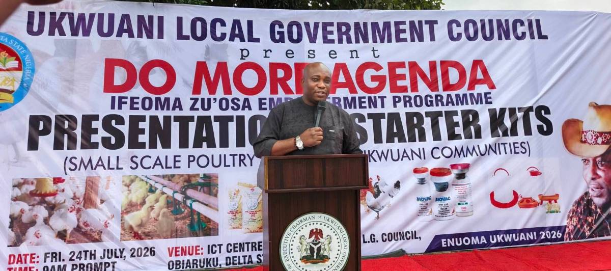 UKWUANI LOCAL GOVERNMENT CHAIRMAN, BARR. POSSIBLE AJEDE PhD FLAGS OFF IFEOMA ZU'OSA EMPOWERMENT SERI...