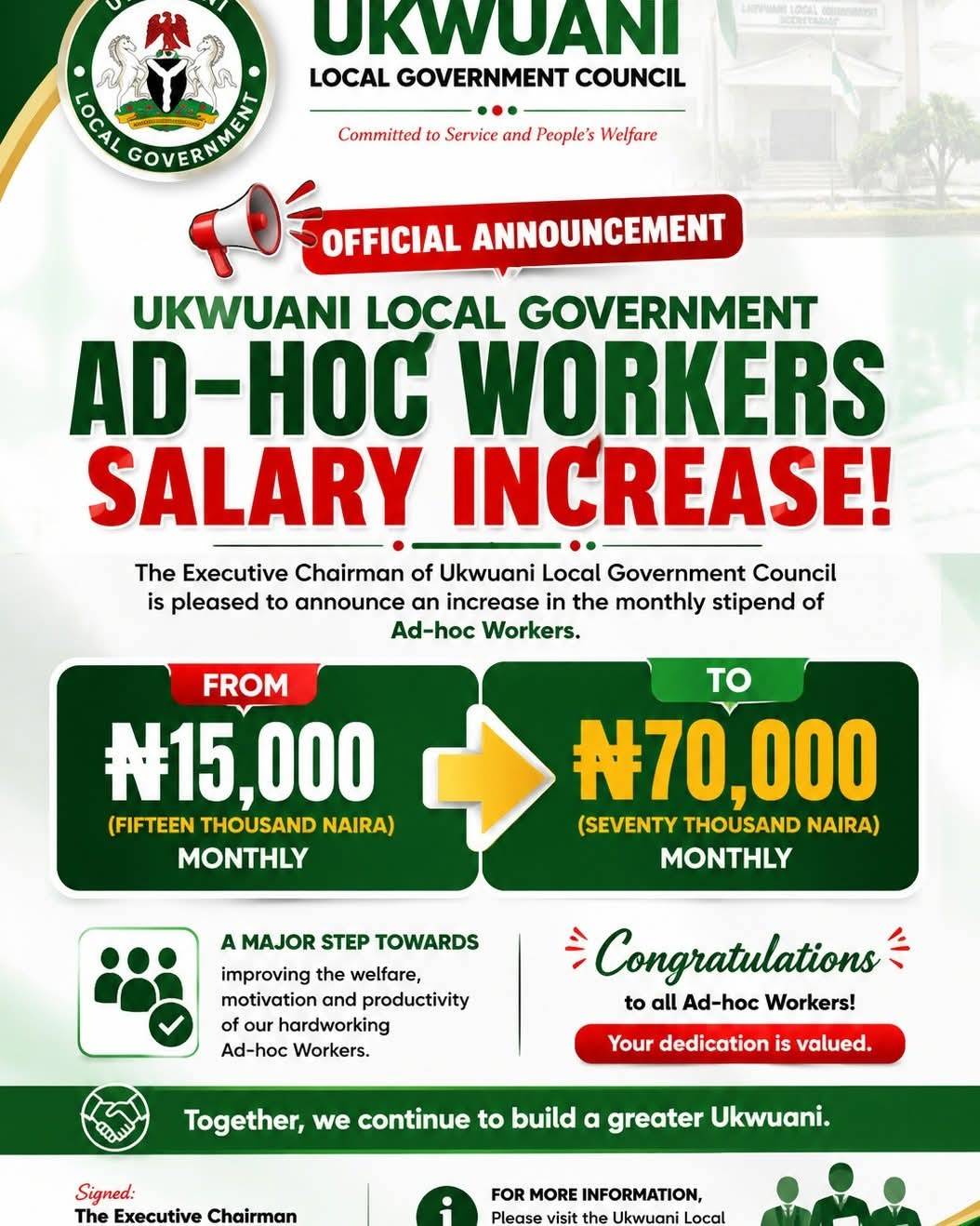 This is highly commendable. Thank you Barr.Possible C.S. Ajede