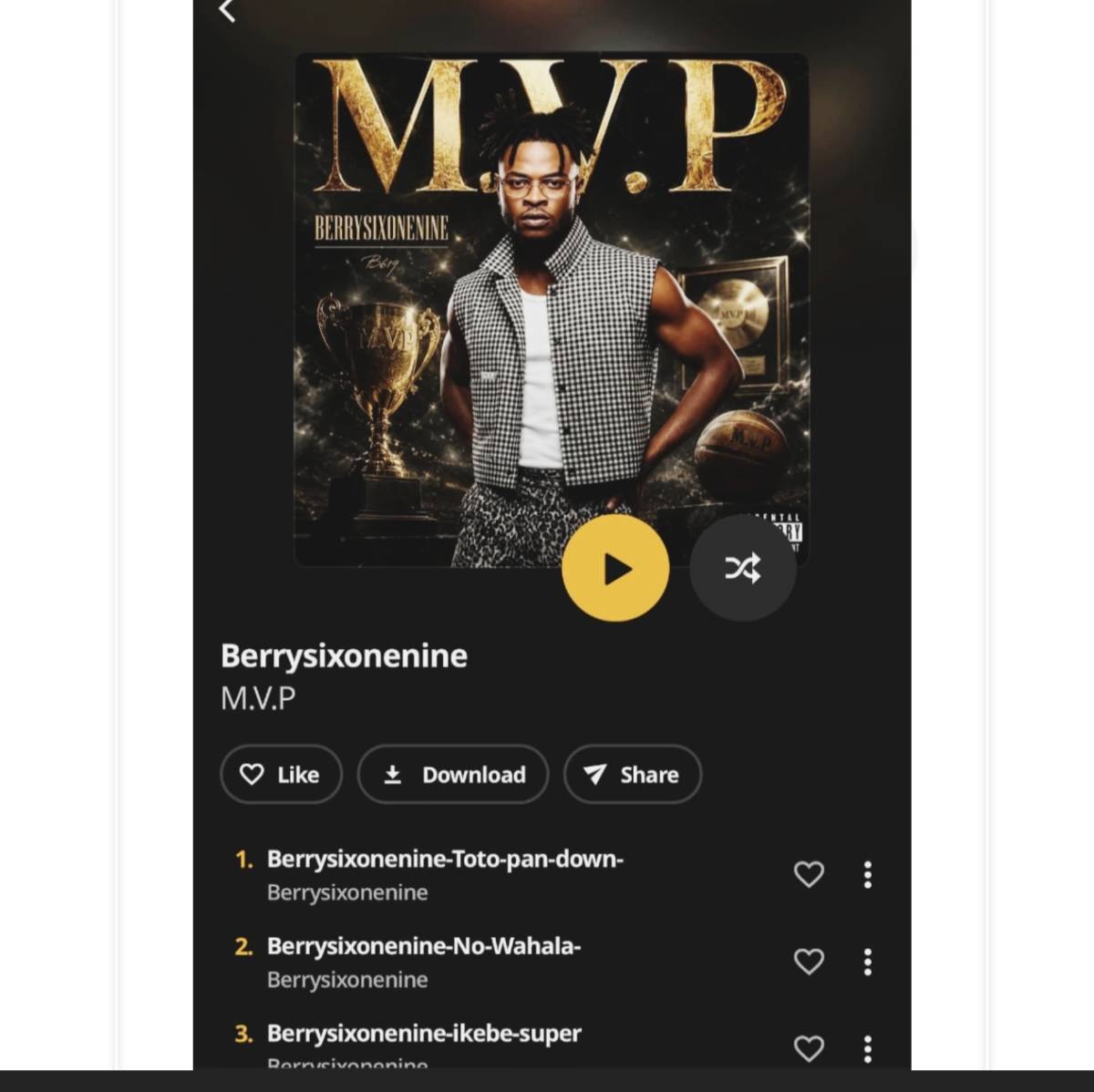 JUSTIN‼️
"MVP is out now! Berrysixonenine did not come to play. Go listen, download, and support!...