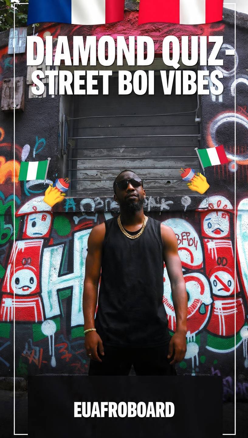 Street boy vibes are out
Support our EU star Diamond Quiz
EU to the world
Stream. Share. Support....
