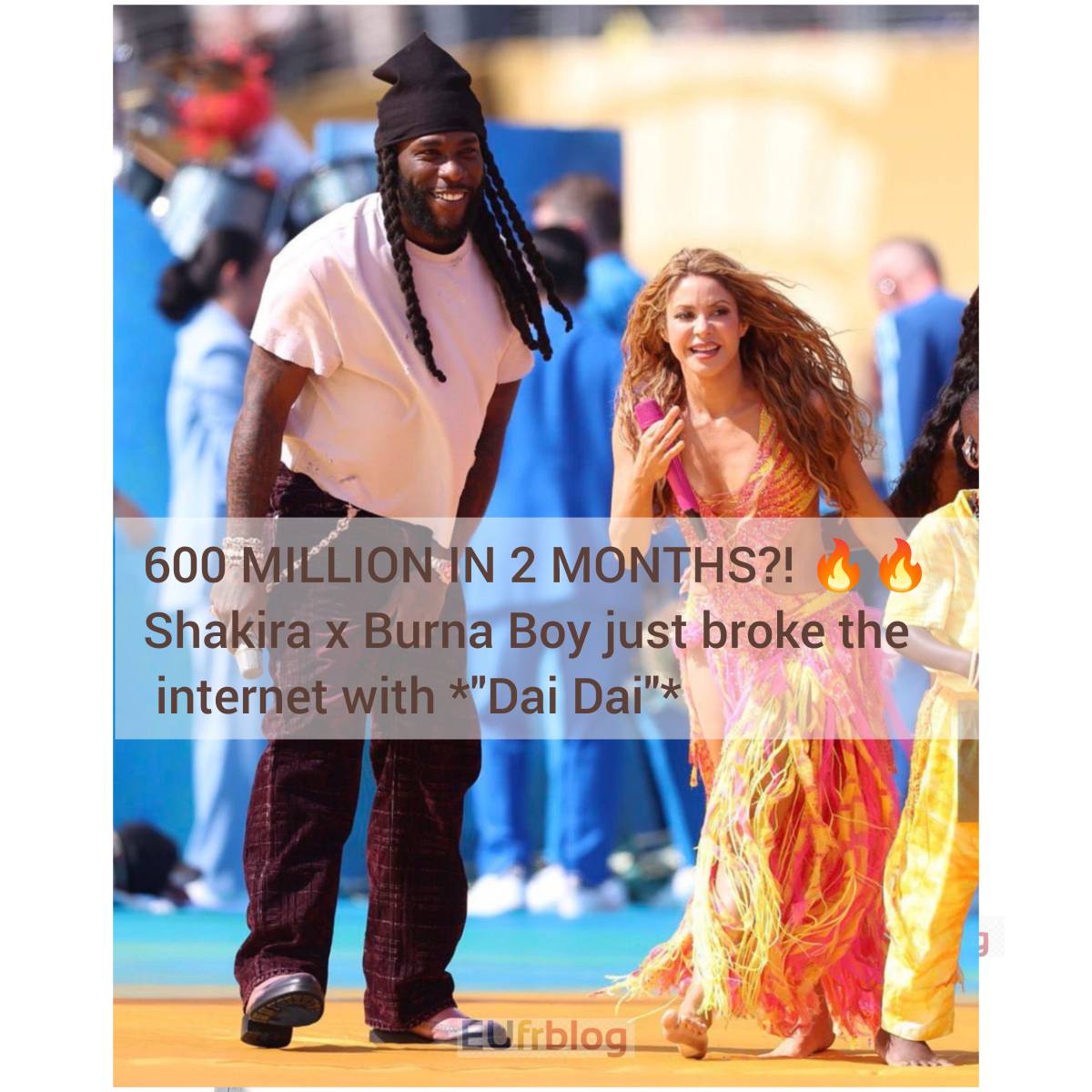 HISTORY MADE 🏆
“Dai Dai” hits 600M views in just 60 days!
Shakira’s hips + Burna’s vibes = Unst...