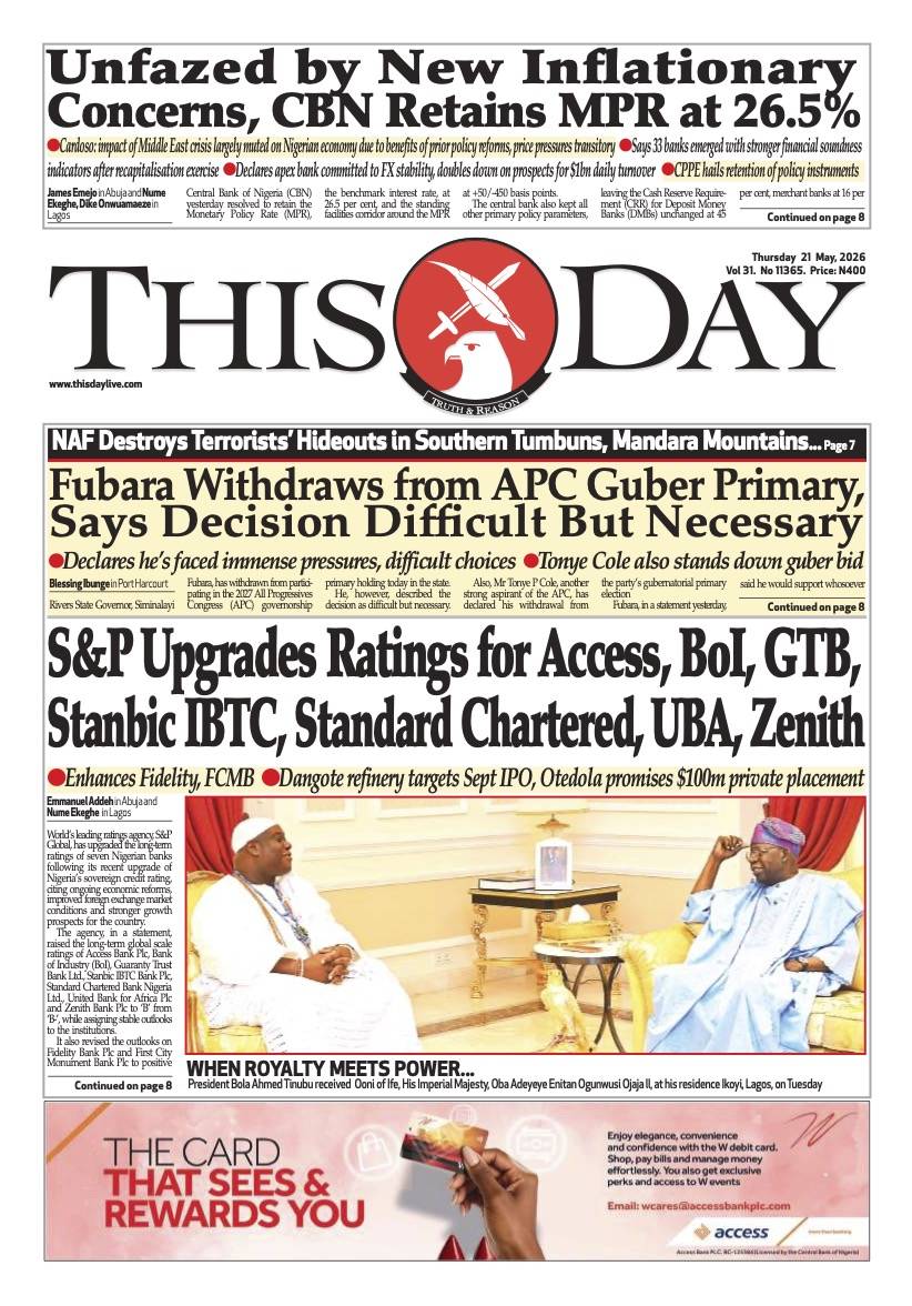 https://global.ariseplay.com/amg/www.thisdaylive.com/uploads/TDLA_0521-3.pdf
Unfazed by New Inflati...