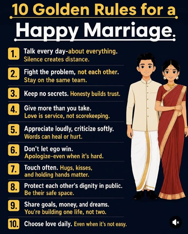 To have a happy marriage do this 👇