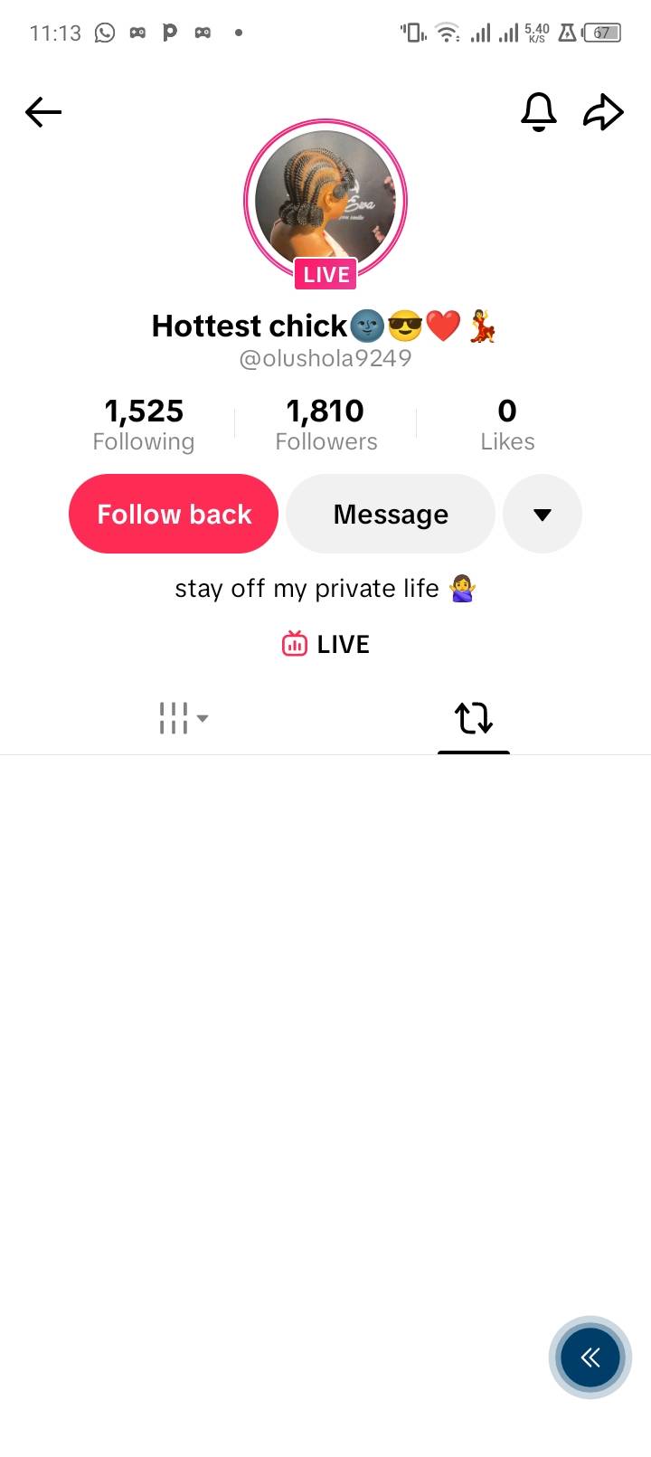 If you are on tiktok beware of this girl she's a scammer, she scammed me π