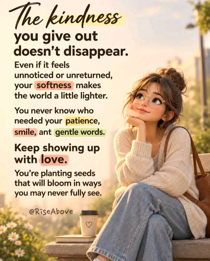 Pls don't forget to show kindness