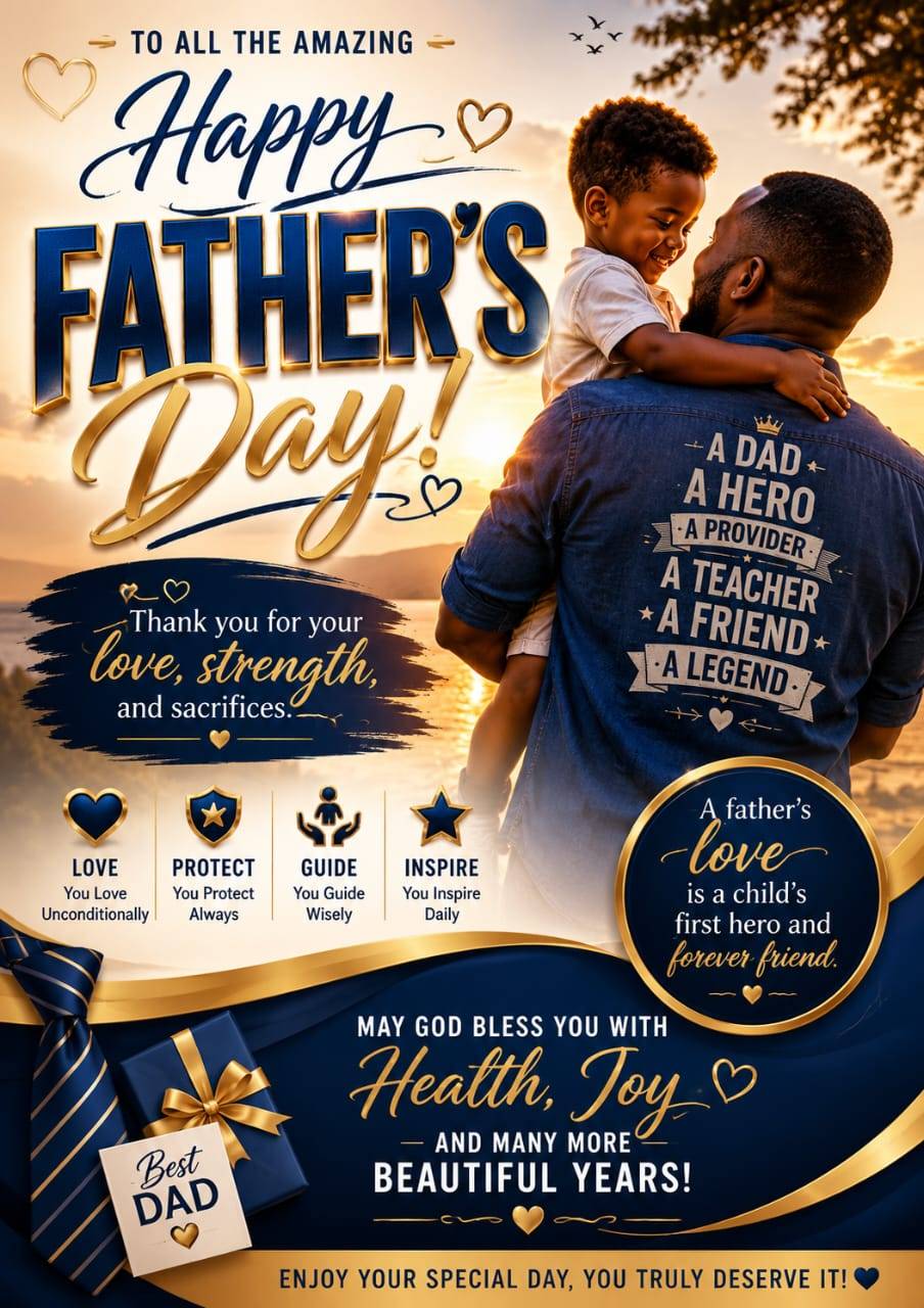 π HAPPY FATHER'S DAY π
Today, we celebrate the incredible fathers, grandfathers, stepfathers, men...