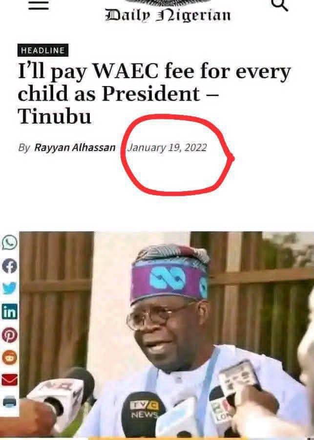 Let's keep praying for Mr. President to fulfill his promise.