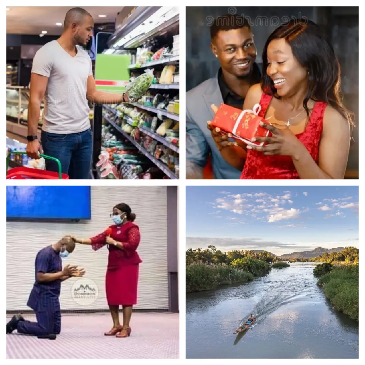 On your way home, as it is weekend, stop by the supermarket and get your woman something she really...
