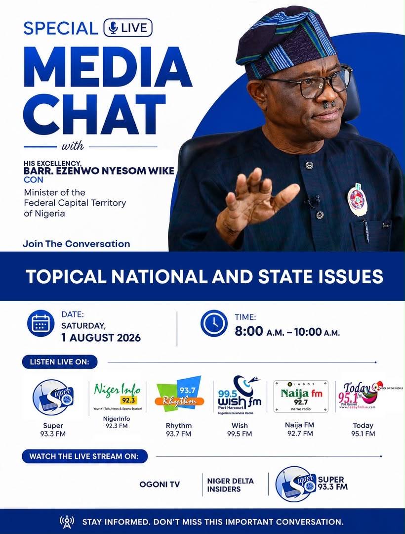 Join us for a special live media chat with the Honourable Minister of the Federal Capital Territory,...