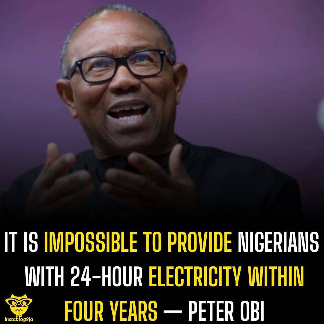 It is impossible to provide Nigerians with 24-hour electricity within four years — Peter Obi
NDC Pr...