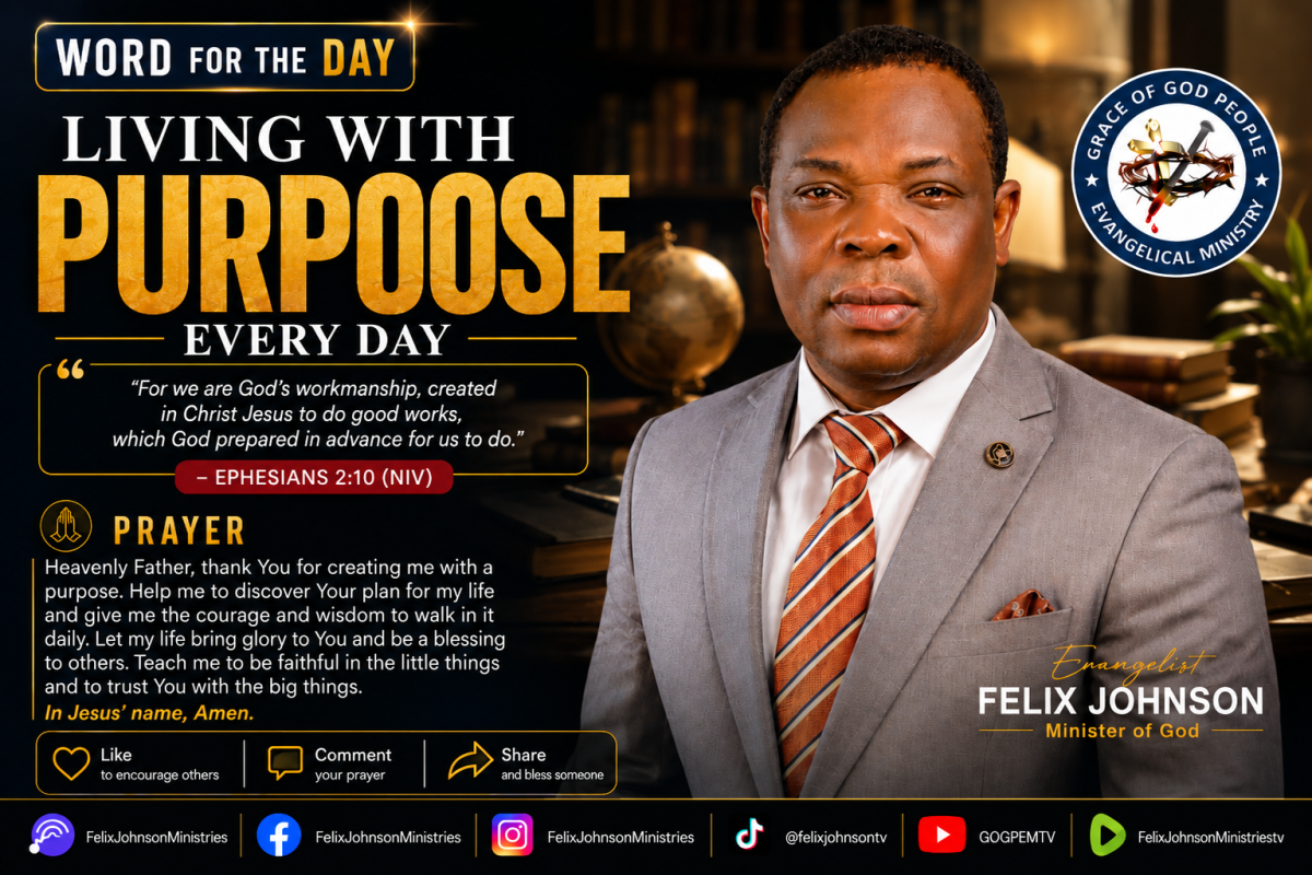 Every day is a gift, and every gift carries a purpose. Don't just go through life—live intentionally...