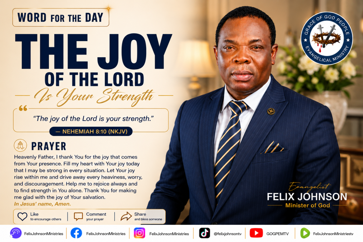 God's joy is deeper than happiness. It remains even in difficult seasons because it is rooted in His...