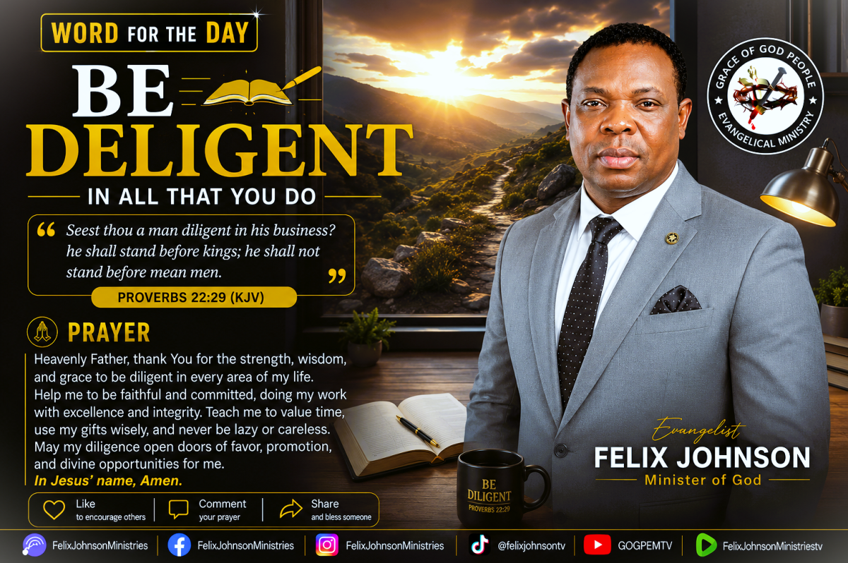 Stay focused, remain disciplined, and never grow weary in doing good. Your diligence today is prepar...