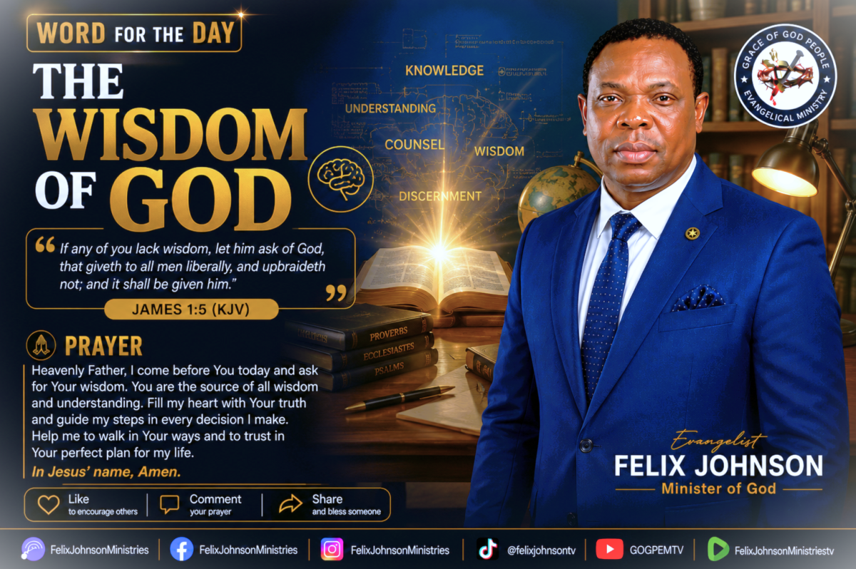 God's wisdom is the key to right decisions and a victorious life. Seek Him first, and He will direct...