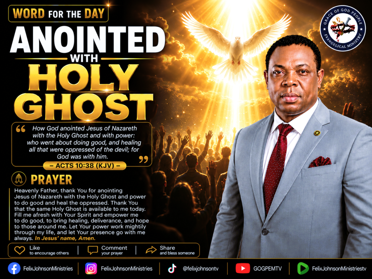 Jesus was anointed with the Holy Ghost and with power, going about doing good and setting people fre...