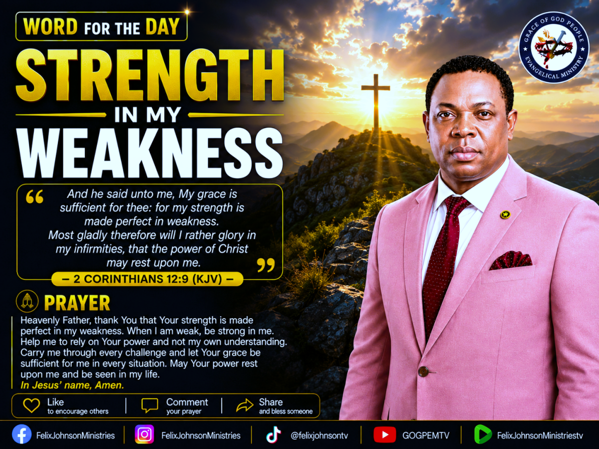 Your weakness is not the end of your story—it is an opportunity for God's strength to be revealed. W...