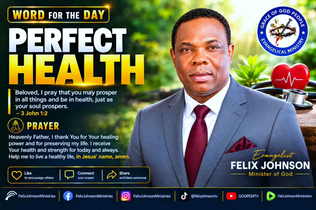Your health is precious, and God is interested in your well-being. 🙏🏽
May you walk in strength, vi...