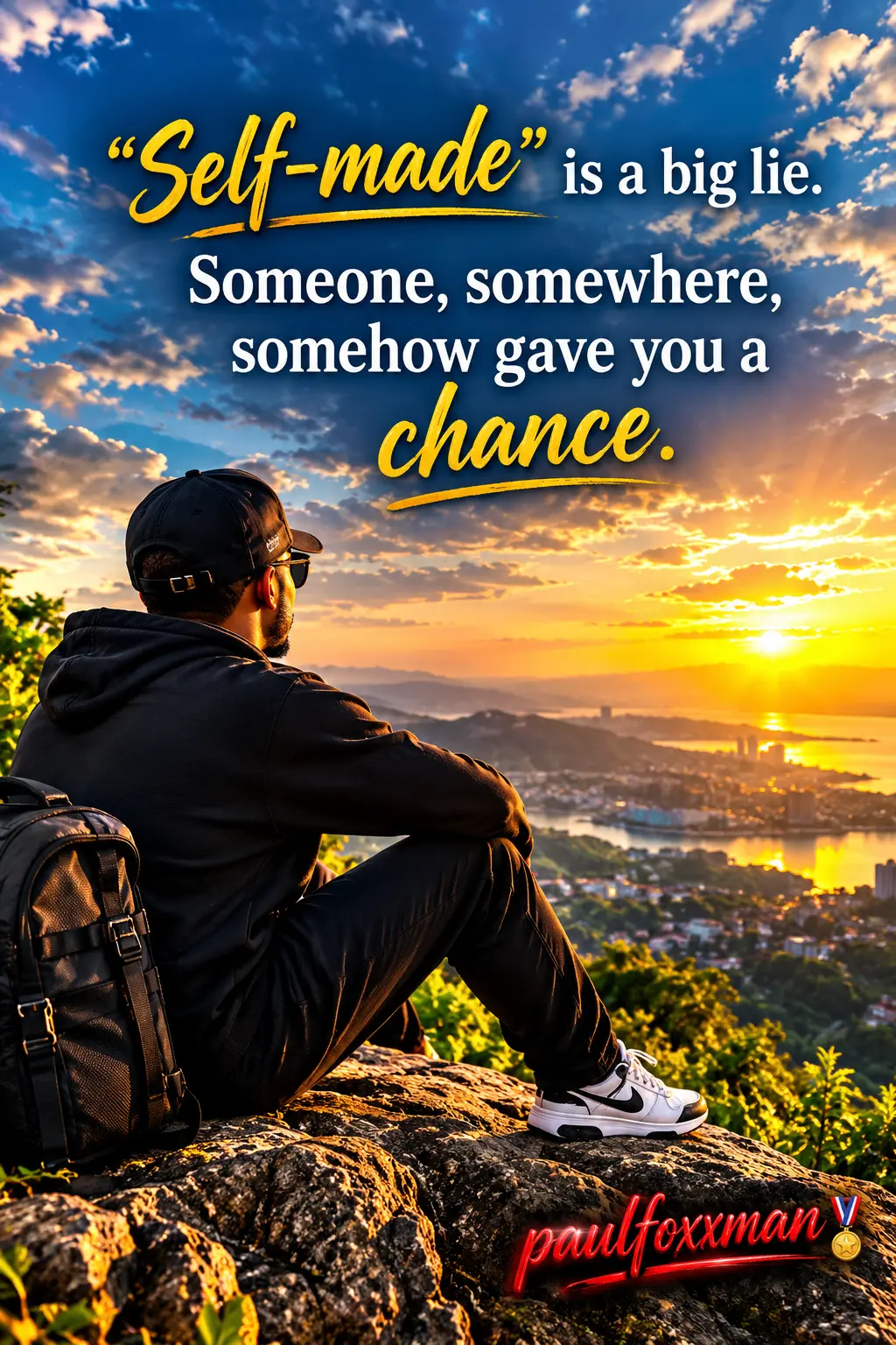 💦Omooooh! 🤦
Nobody really made it alone! 😋
“Self-made” is a big lie. 👌😉
Somebody, somewhere, s...