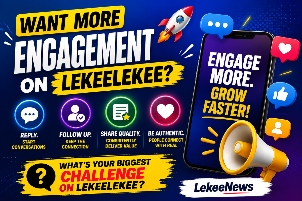 ๐จ Want More Engagement on Lekeelekee? ๐
It's not just about posting.
โ
Reply to comments.
โ
Fol...