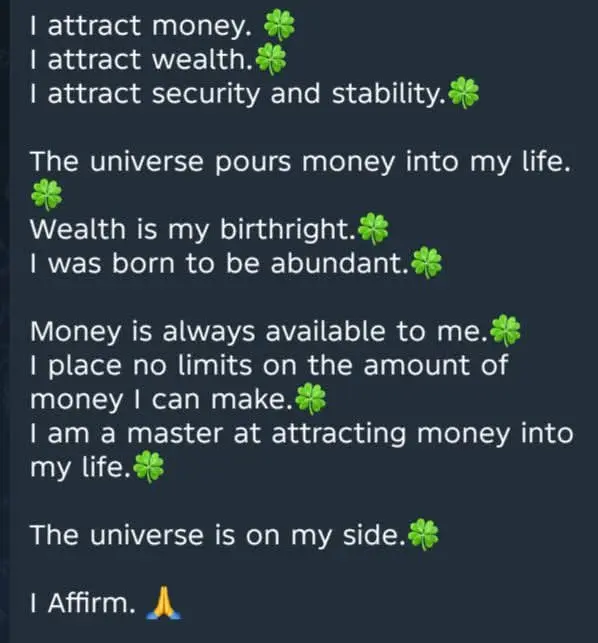 Happy new week to you all...
Is another Monday money morning.
Let's have a word of declaration into...