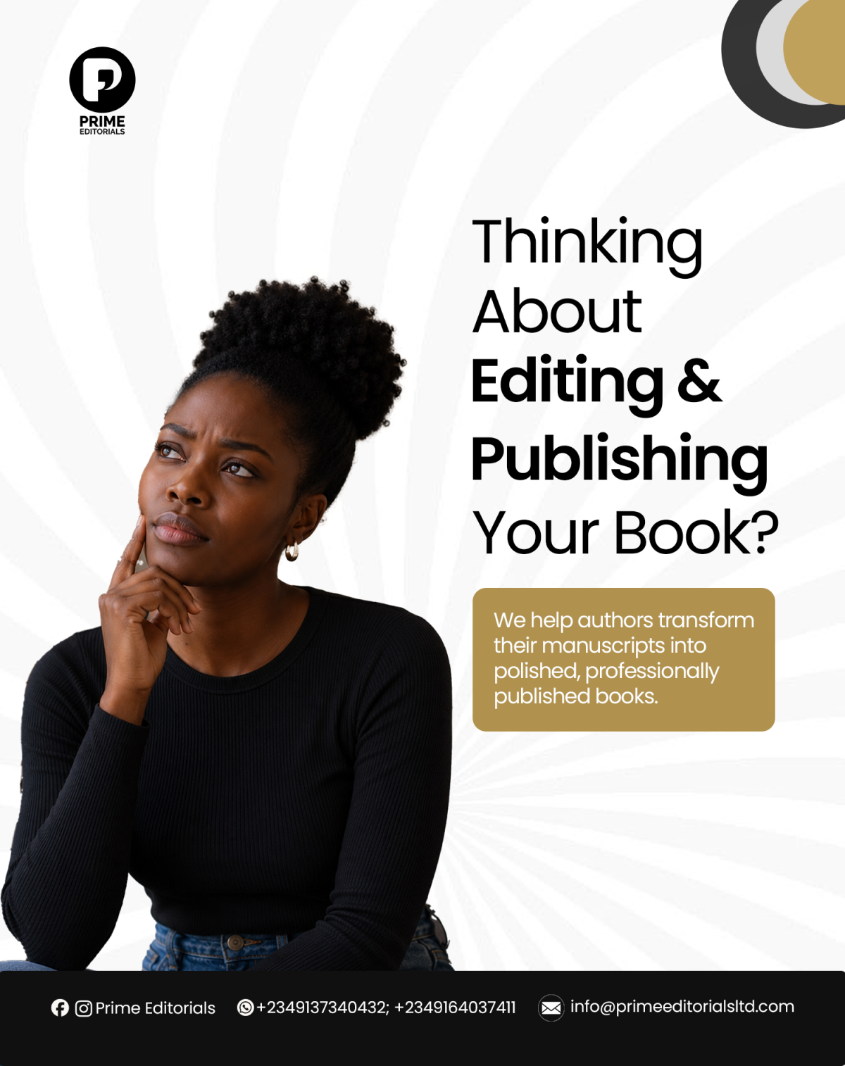 Stop overthinking and start publishing! DM us "READY" to learn how we can help you cross the finish...
