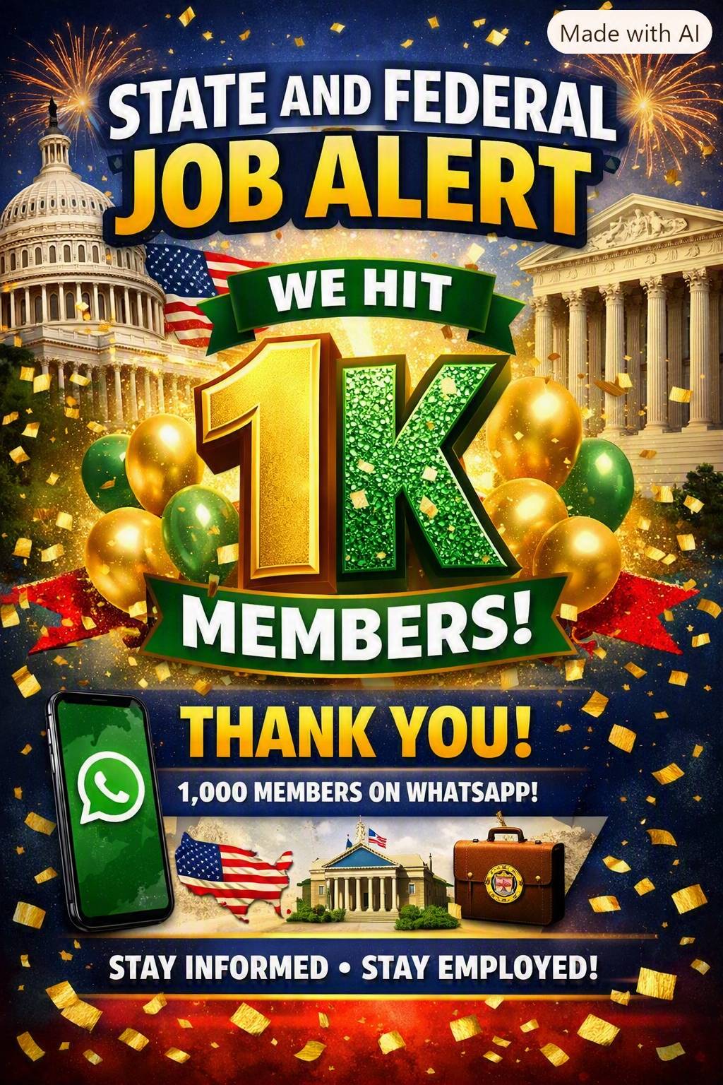 We’ve officially hit 1,000 members on our WhatsApp group! 🎉
Your trust and participation make this...